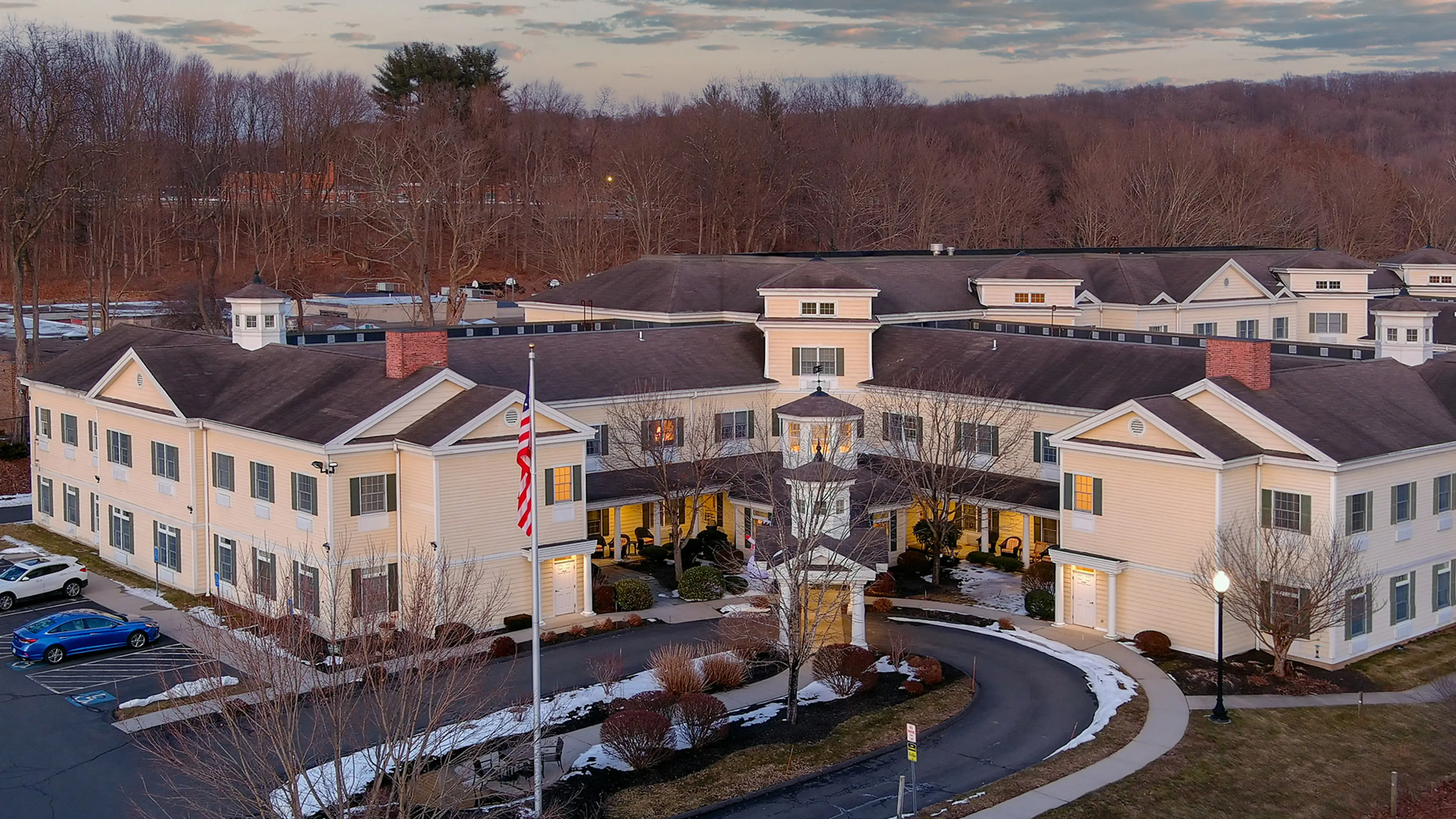 Motif Aerial View of Building