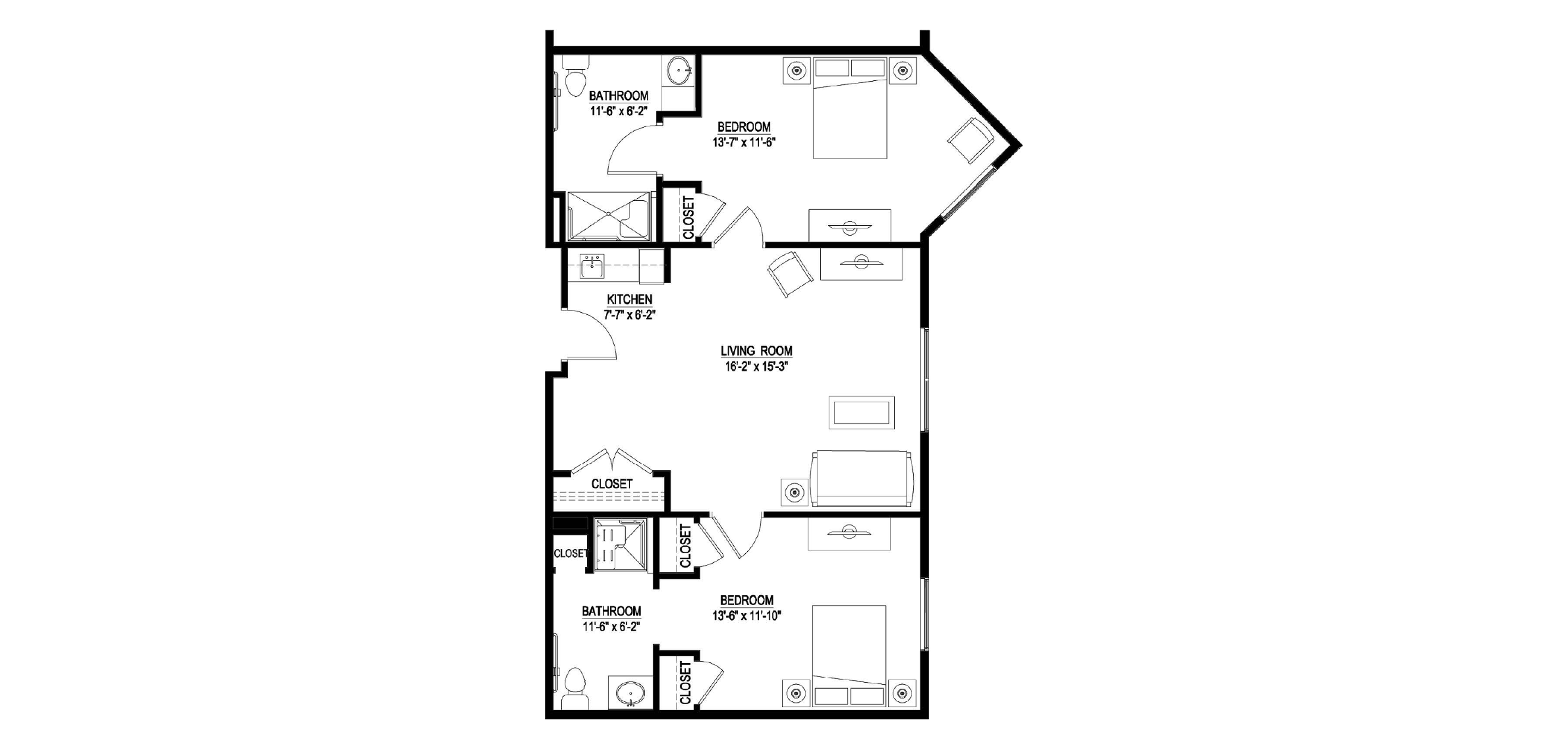 Motif Assisted Living Two Bedroom