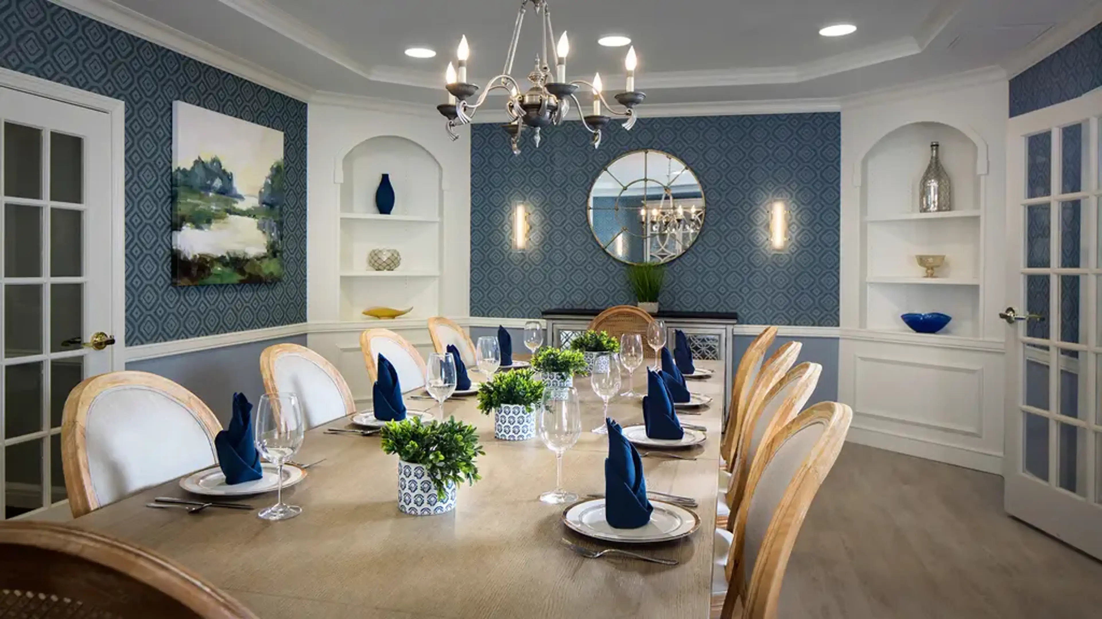 Elegant dining room table