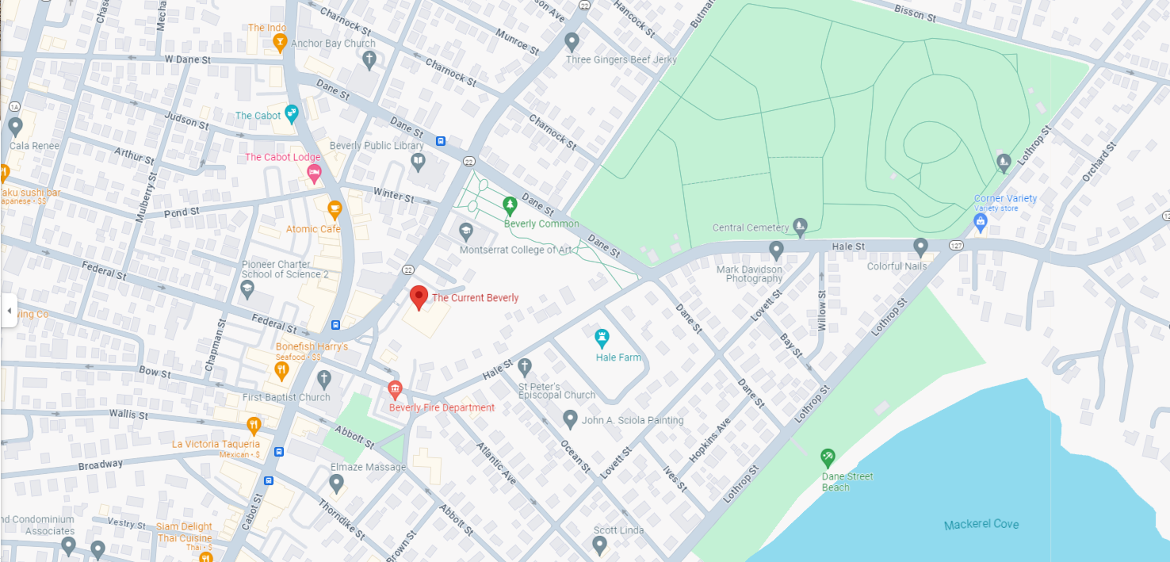 The Current Beverly Google Map