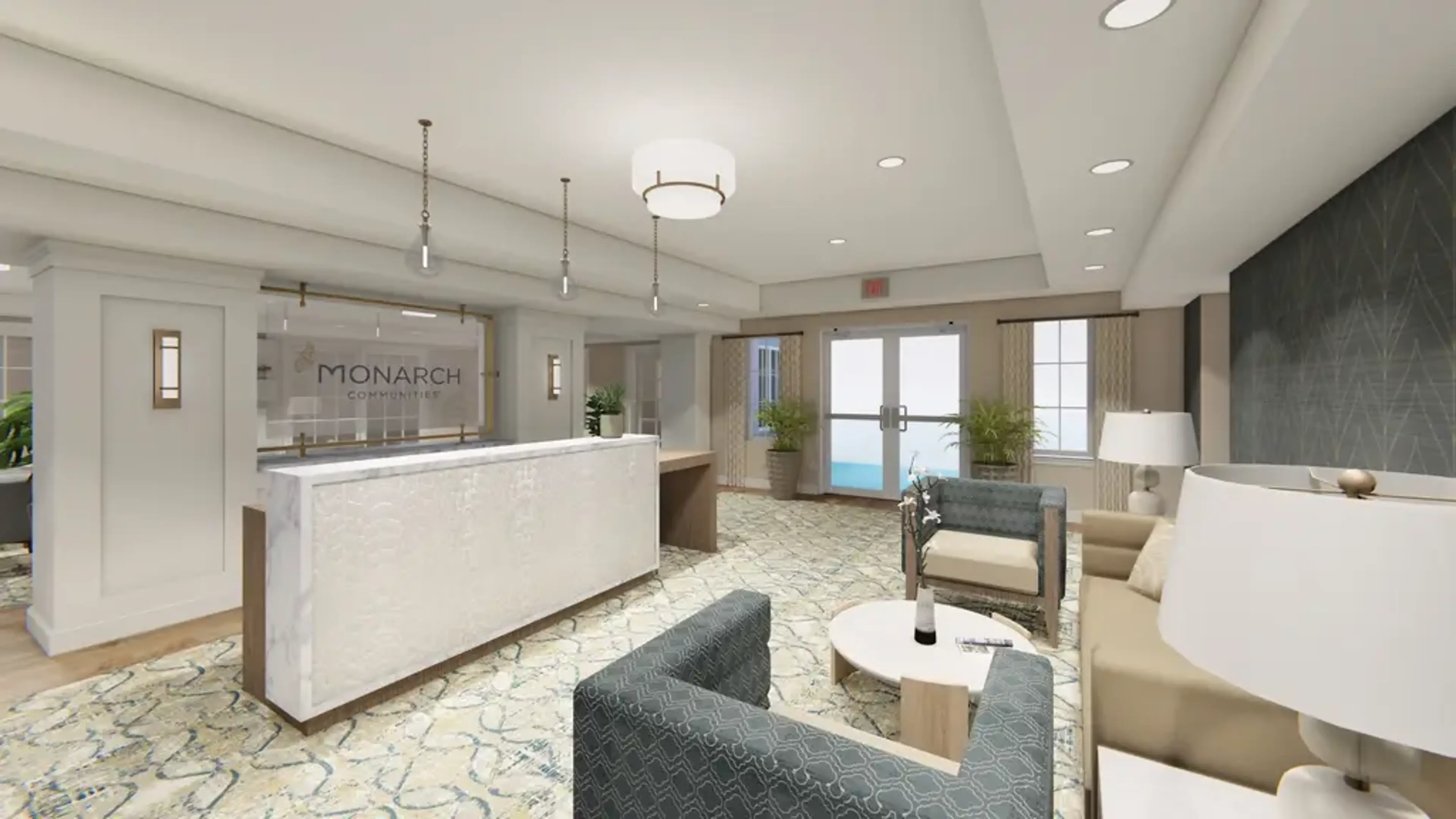 An elegant reception area