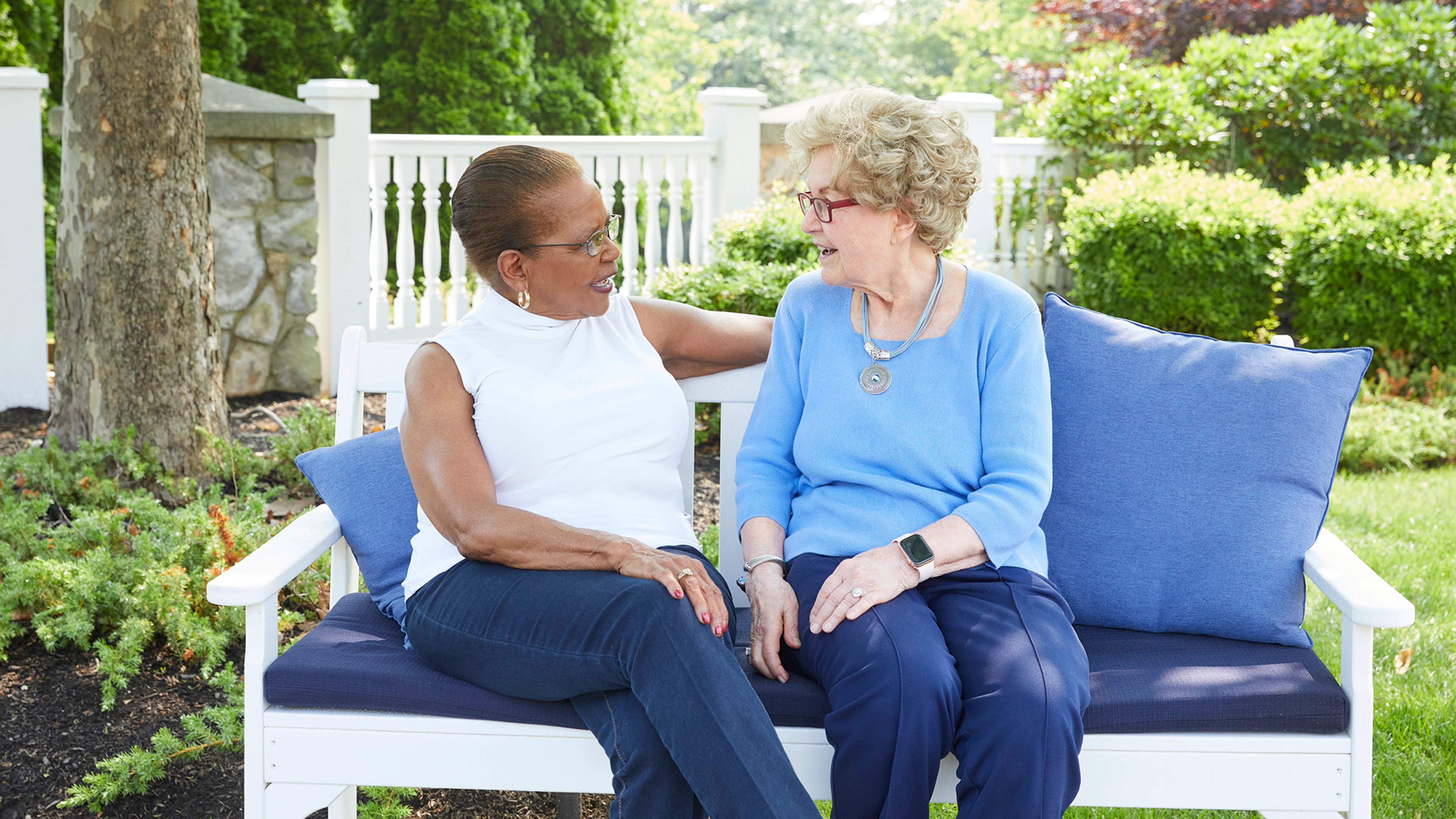 Two ladies chatting