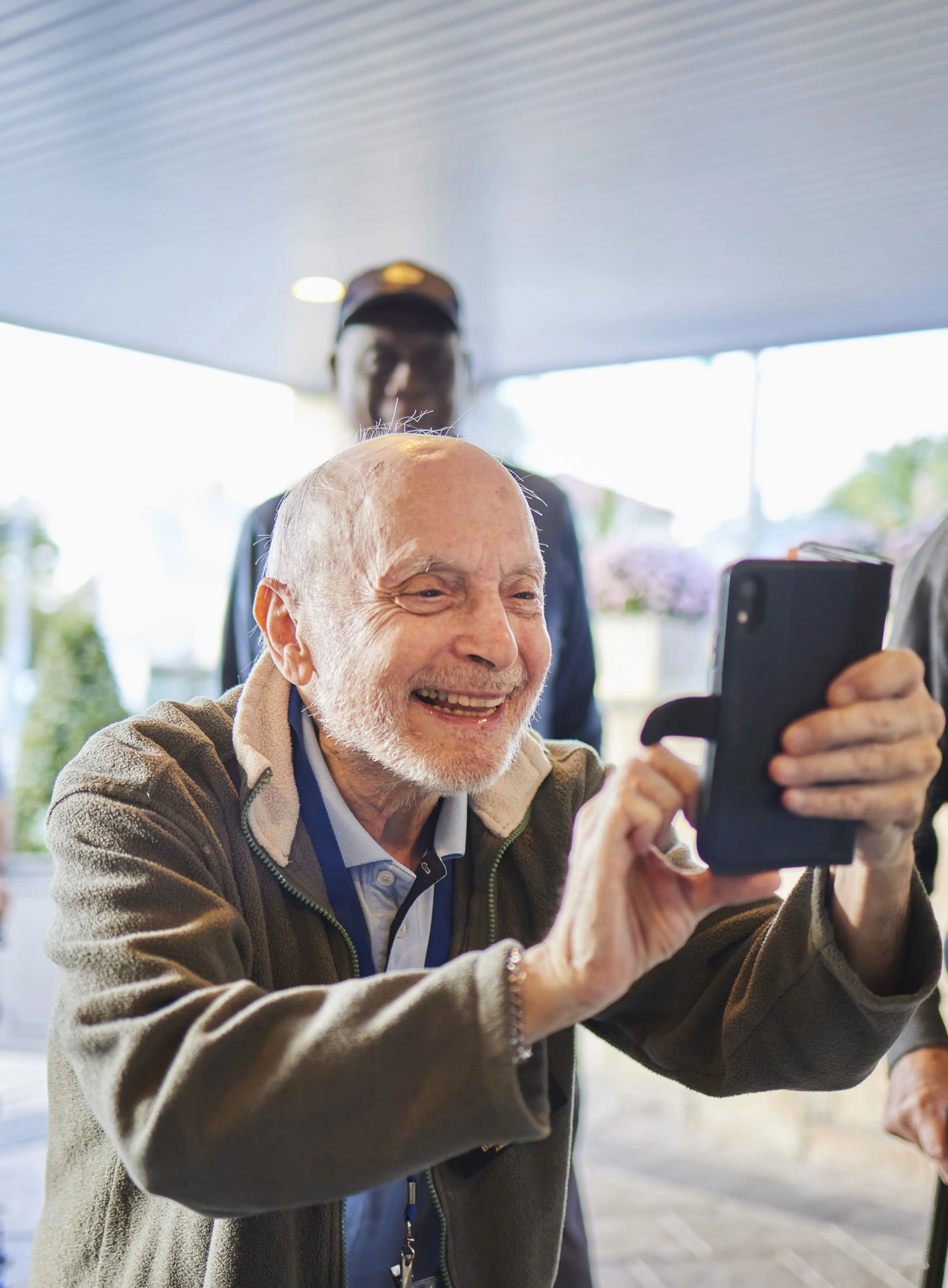 Assisted Living Resident on Men's Club Outing