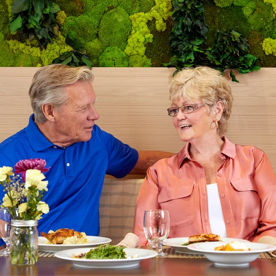 Man and Woman Dining