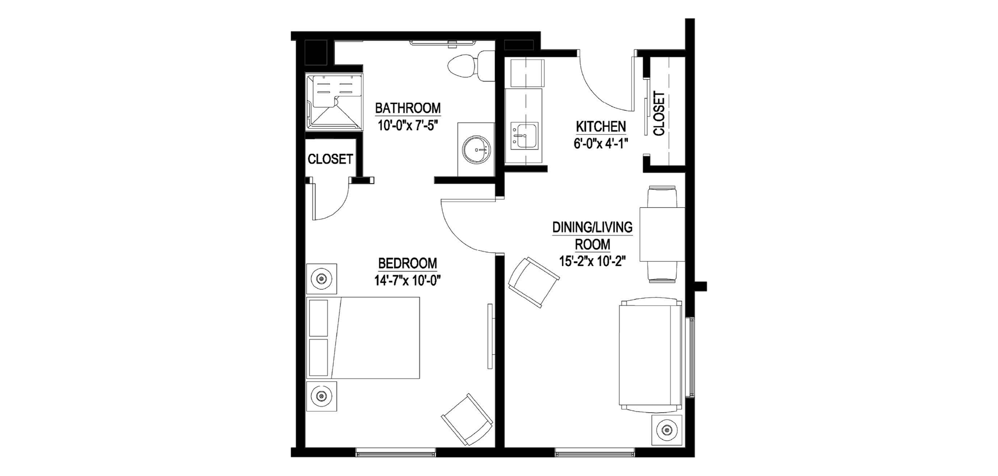 Motif Assisted Living One Bedroom