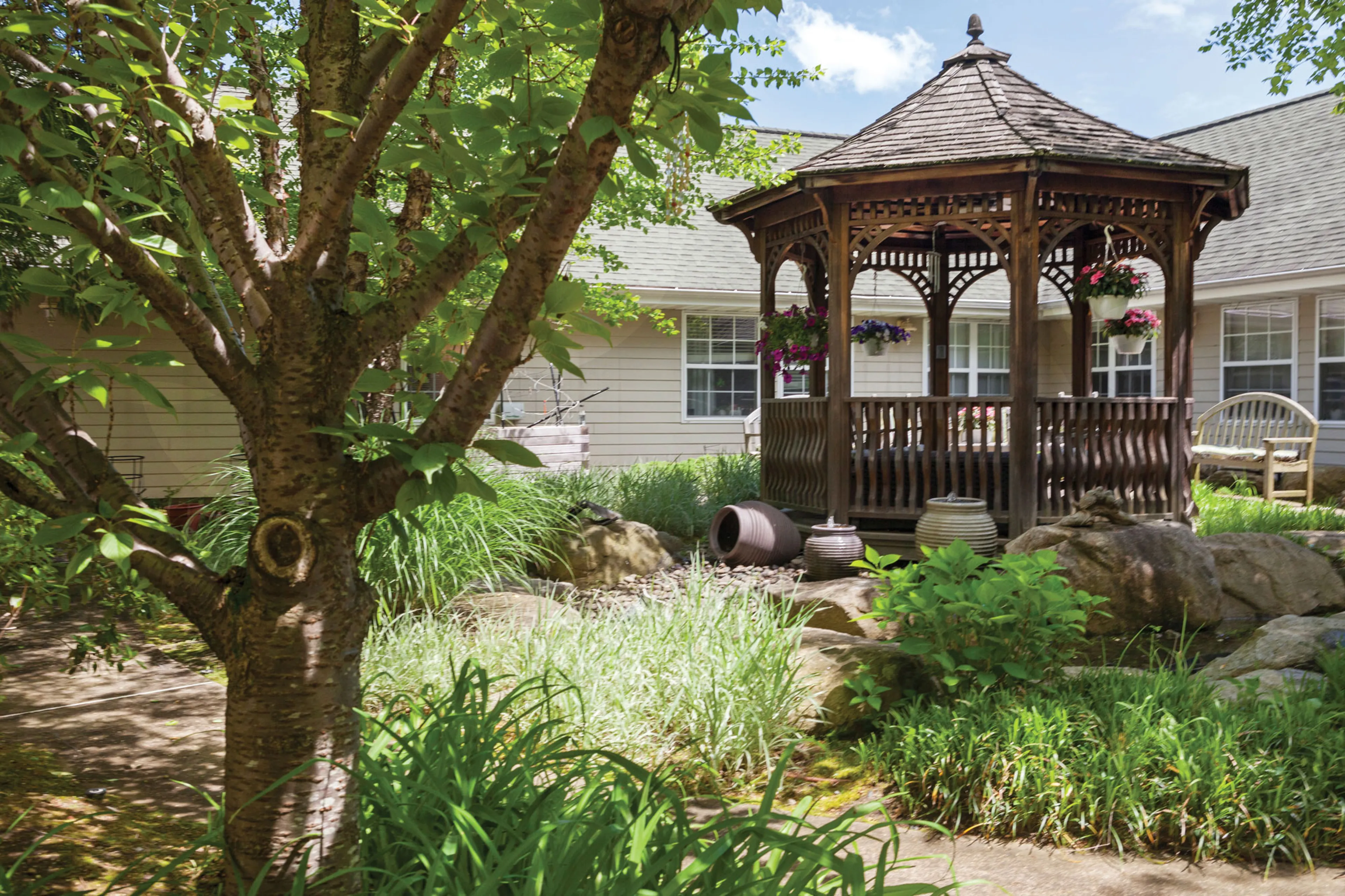 Secure Memory Care Courtyard