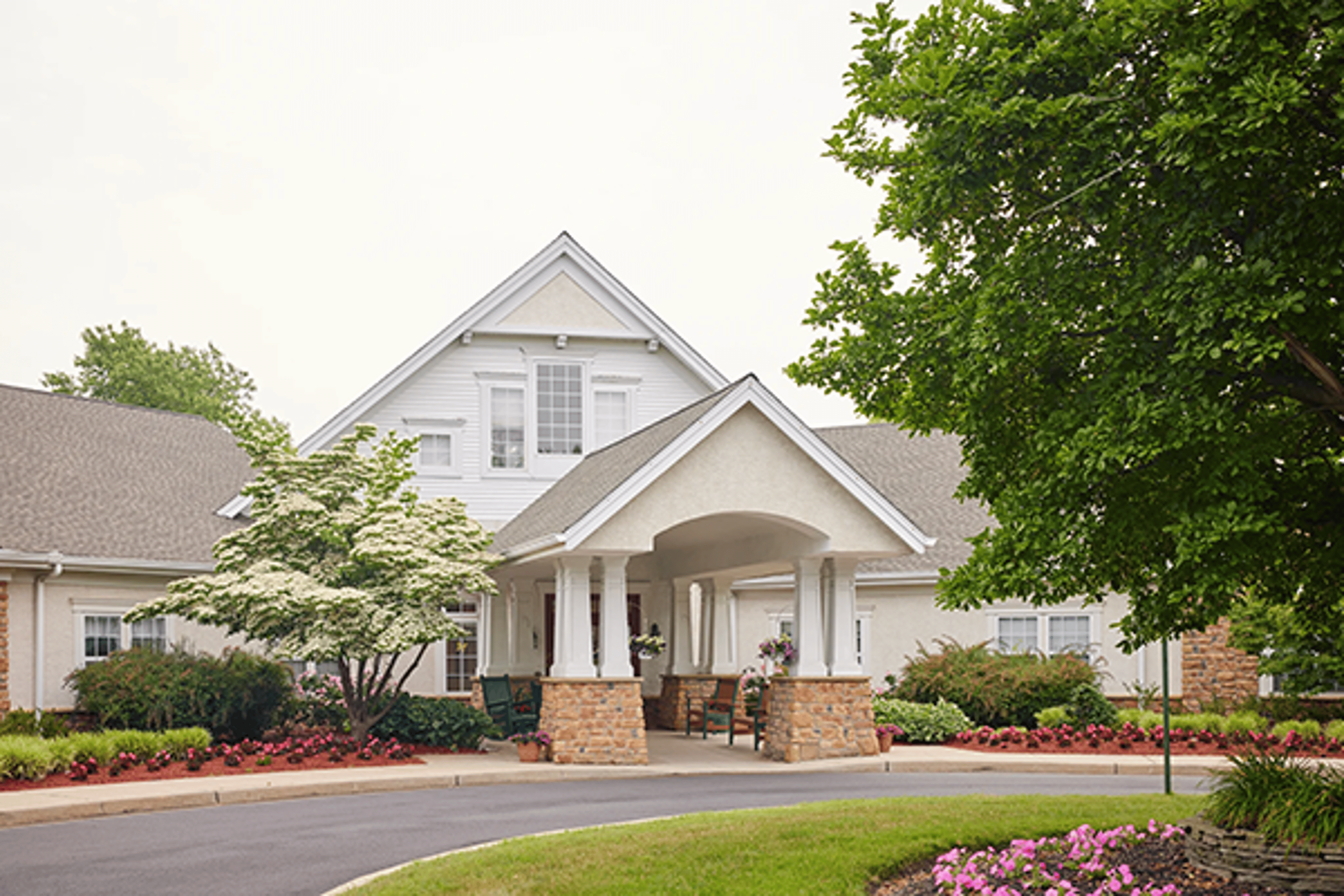 Welcoming facade of building 