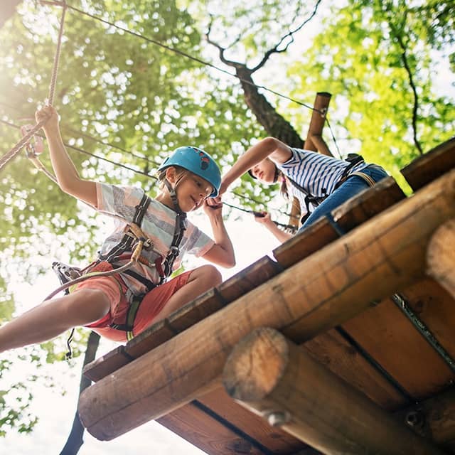 Abenteuercamp-Aktivitäten