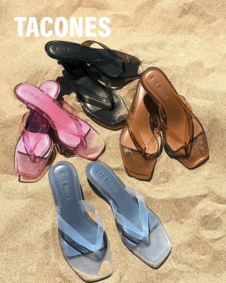 Tacones Steve Madden con detalles en tendencia, alturas que estilizan y el equilibrio perfecto entre sofisticación y frescura.