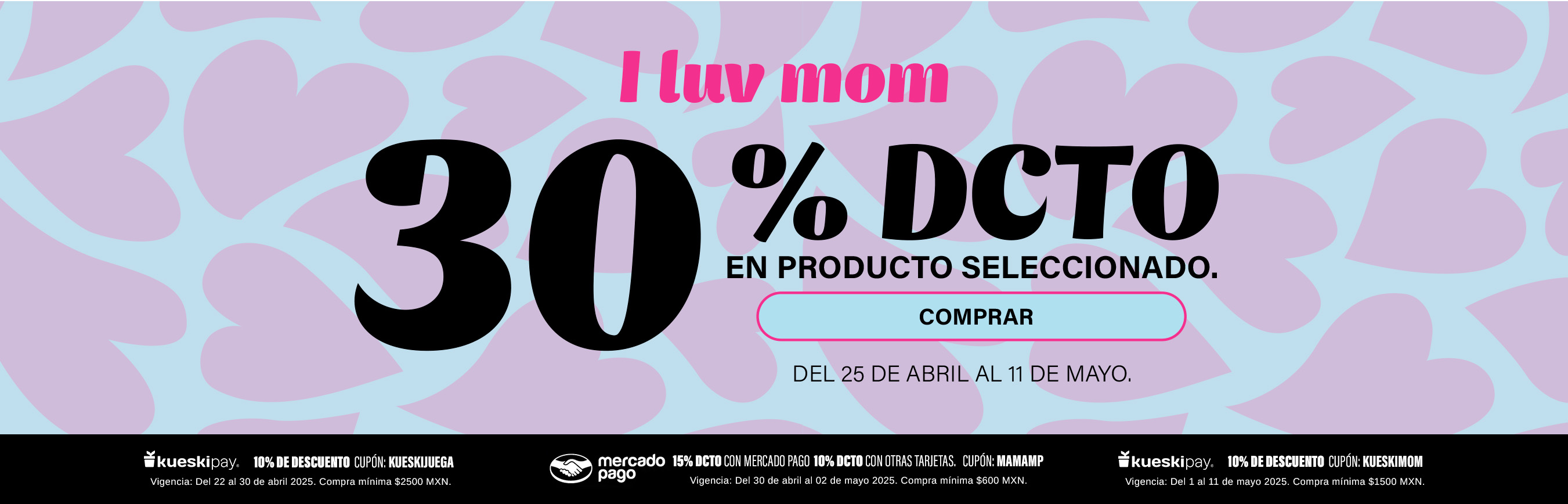 Promoción Día de la Madre en Steve Madden México: 30% de descuento en producto seleccionado, calzado, bolsos, accesorios y ropa para regalar a mamá.