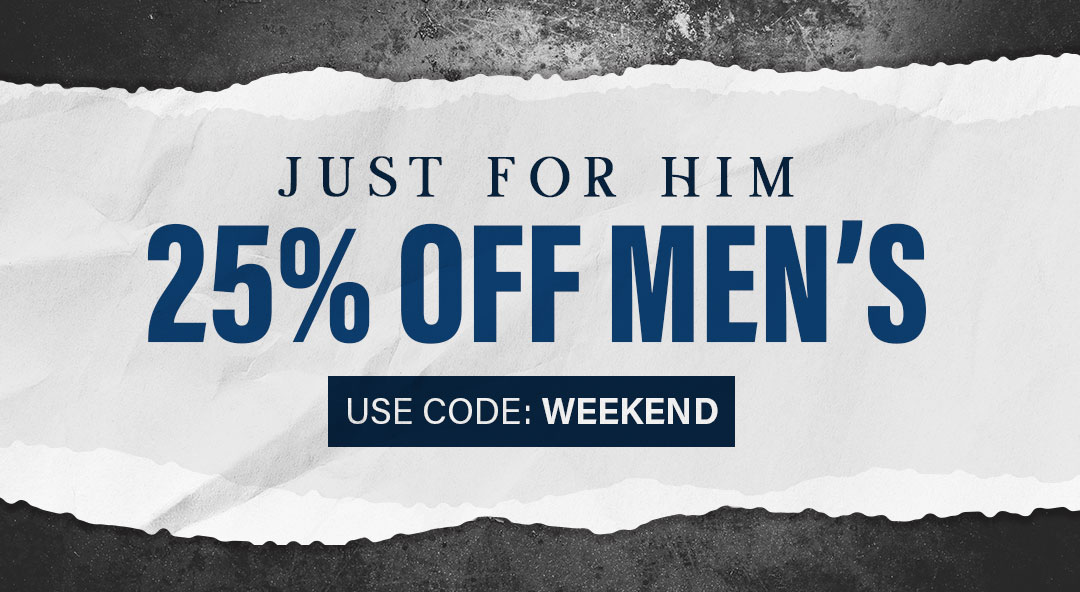 25% off Men's Promo