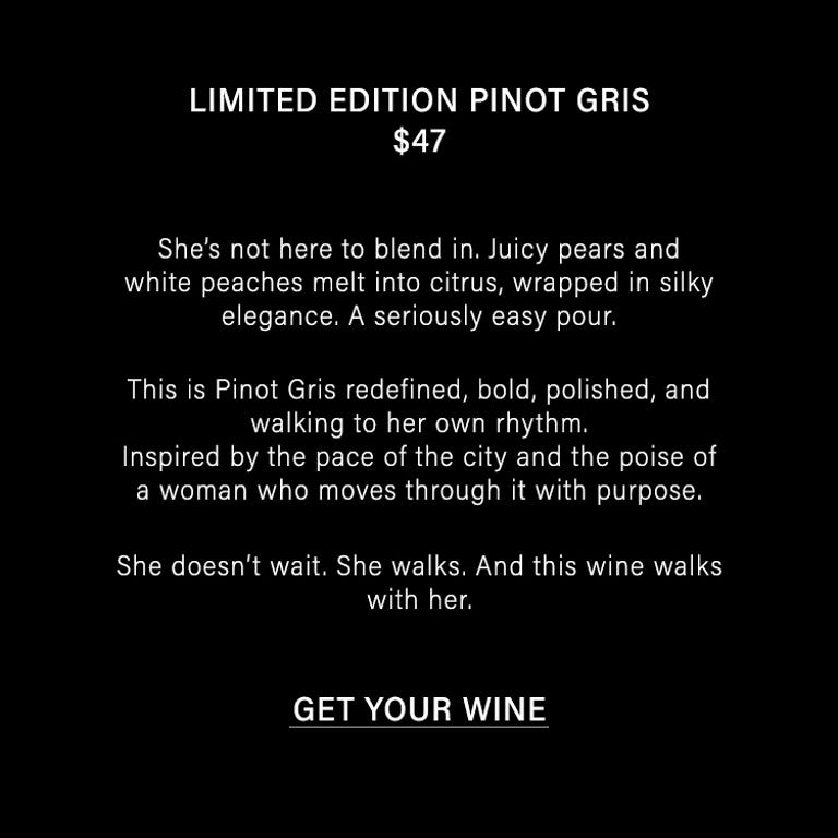 Limited edition Pinot Gris