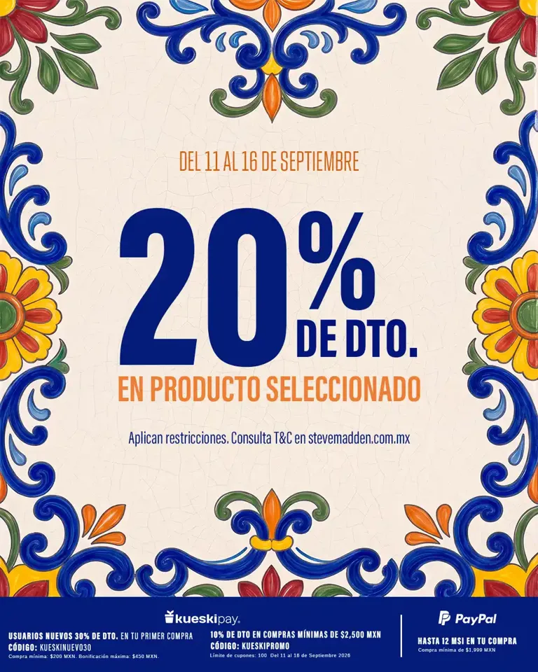 20% dto en producto seleccionado, no dejes pasar la oportunidad de comprar los pares más top con descuento. Compra online.