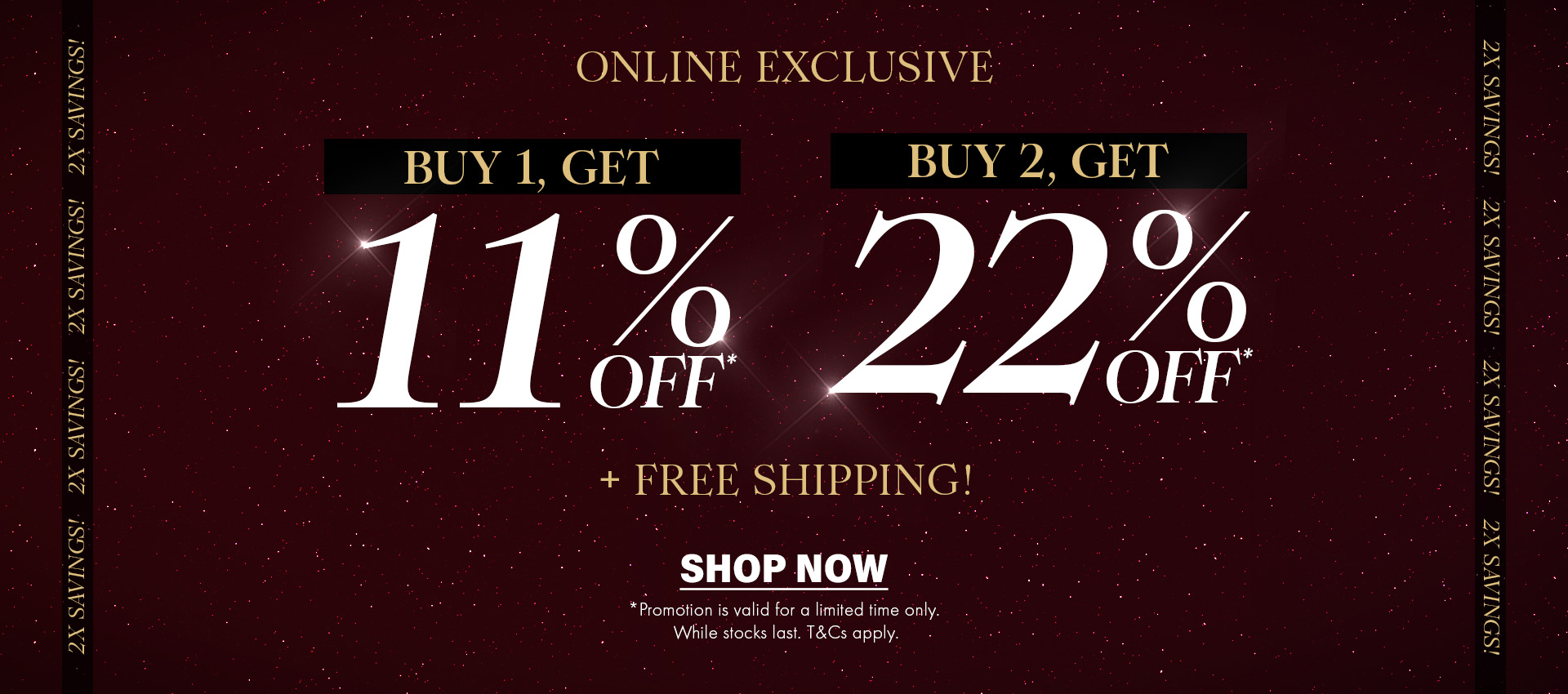 2X Savings Collection Banner