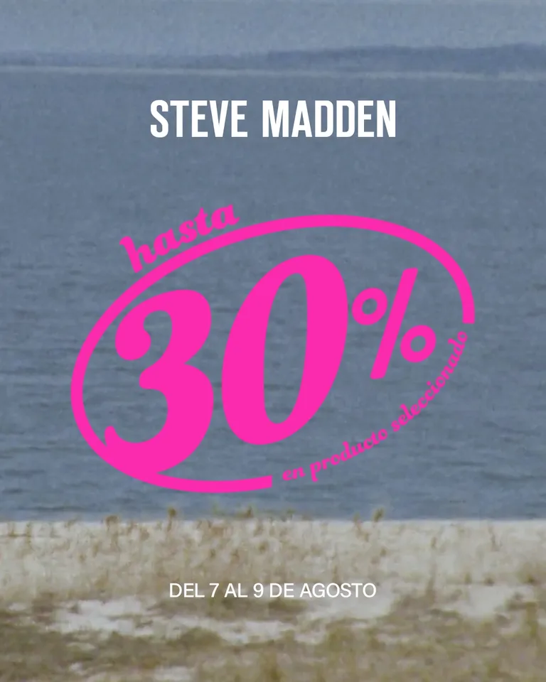 Hasta 30% de descuento en productos seleccionados, del 7 al 9 de agosto.