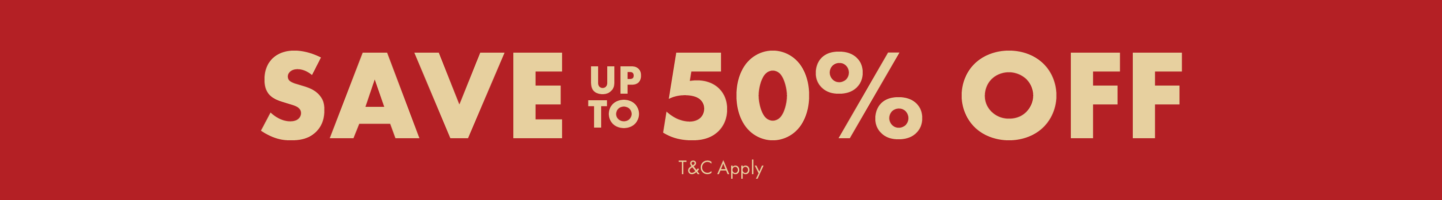 Save Up To 50%