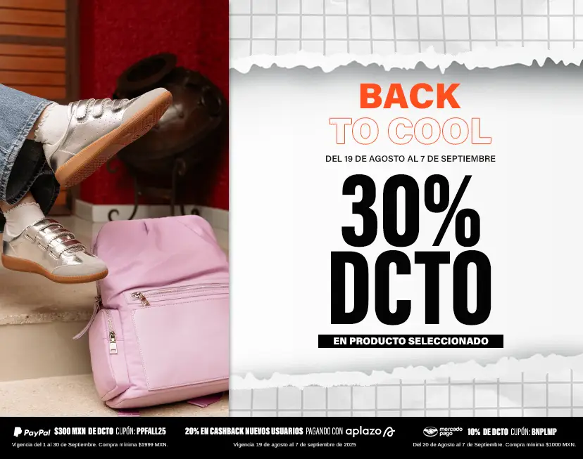 Back 2 Cool con estilo: hasta 30% Off en mochilas, flats, sneakers y bolsas seleccionadas en Steve Madden.