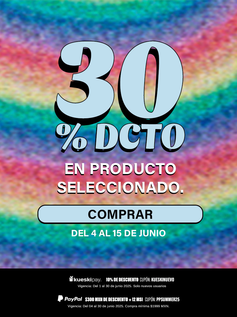 Compra con Hasta 30% de descuento en producto seleccionado del 4 al 15 de Junio del 2025. 