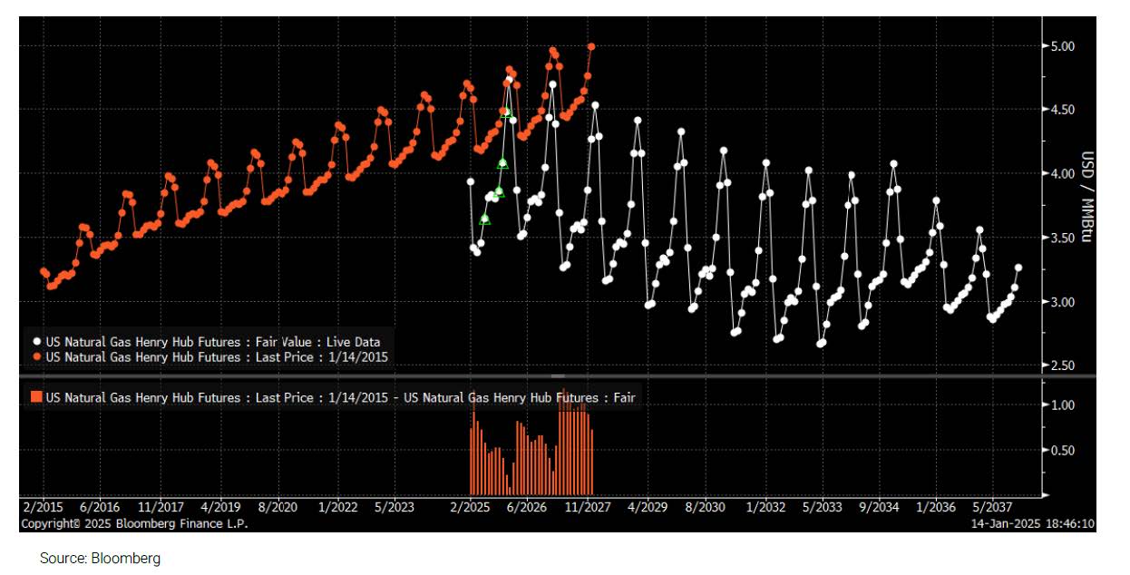 U.S. Natural Gas Henry Hub Futures Pricing