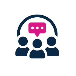 Icon of a group of people talking