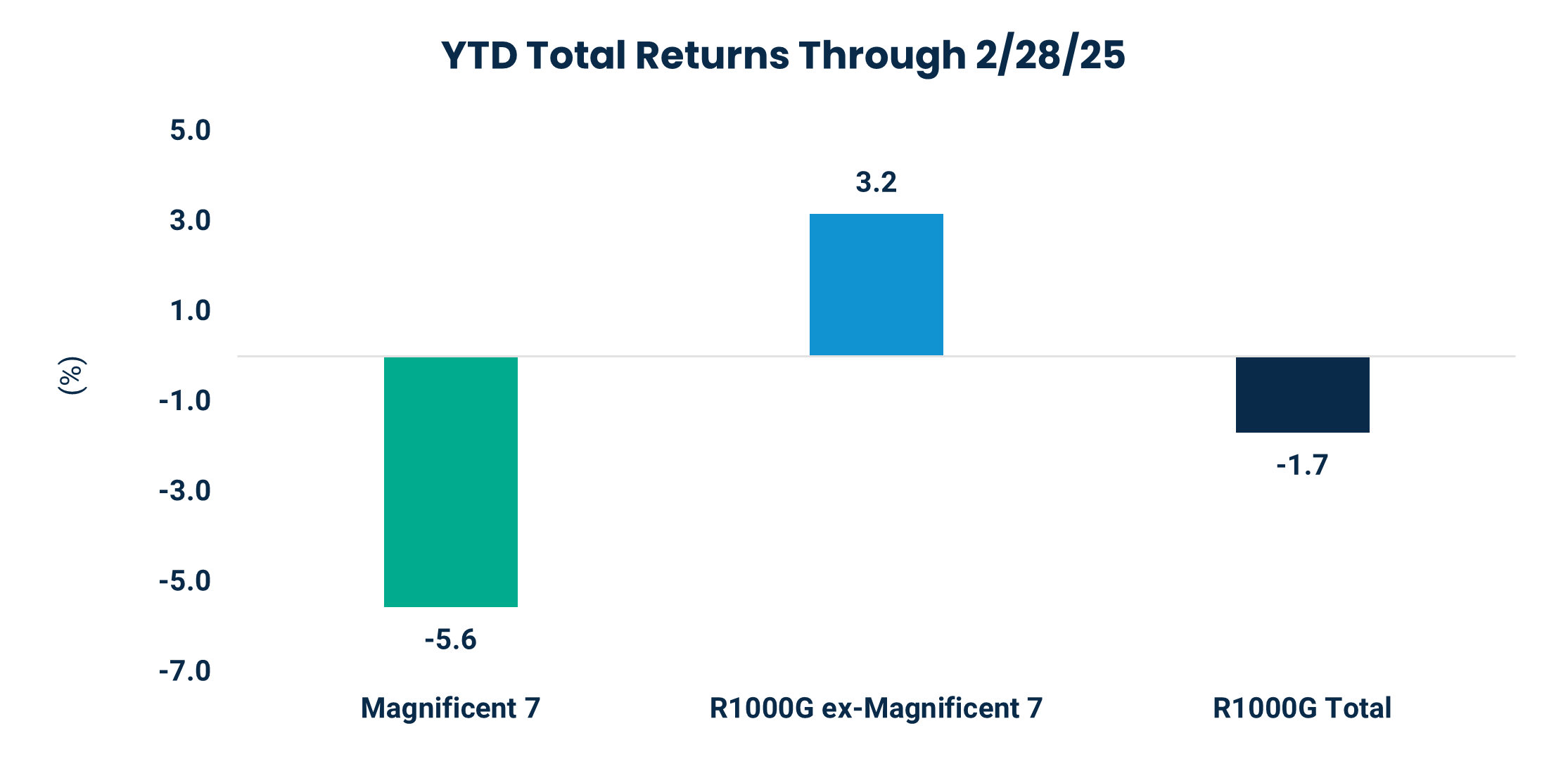 YTD Total Returns Through 2/28/25