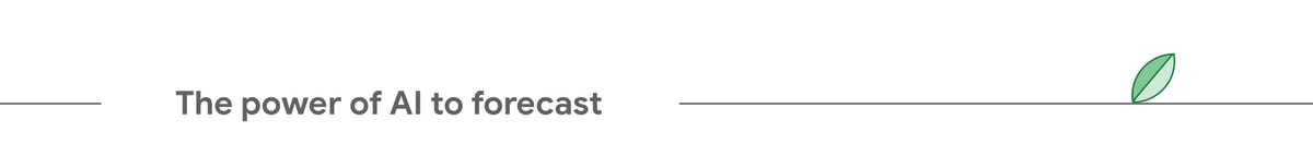 The power of AI to forecast 