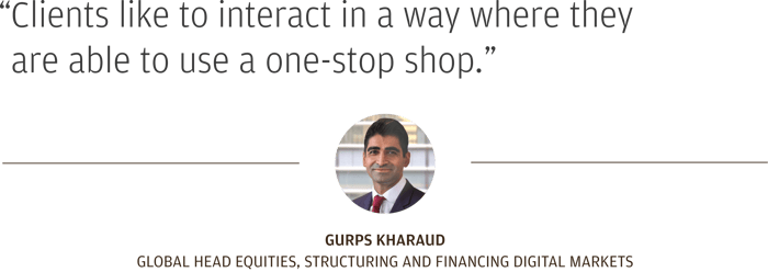 quote by Gurps Kharaud “Clients like to interact in a way where they are able to use a one-stop shop”