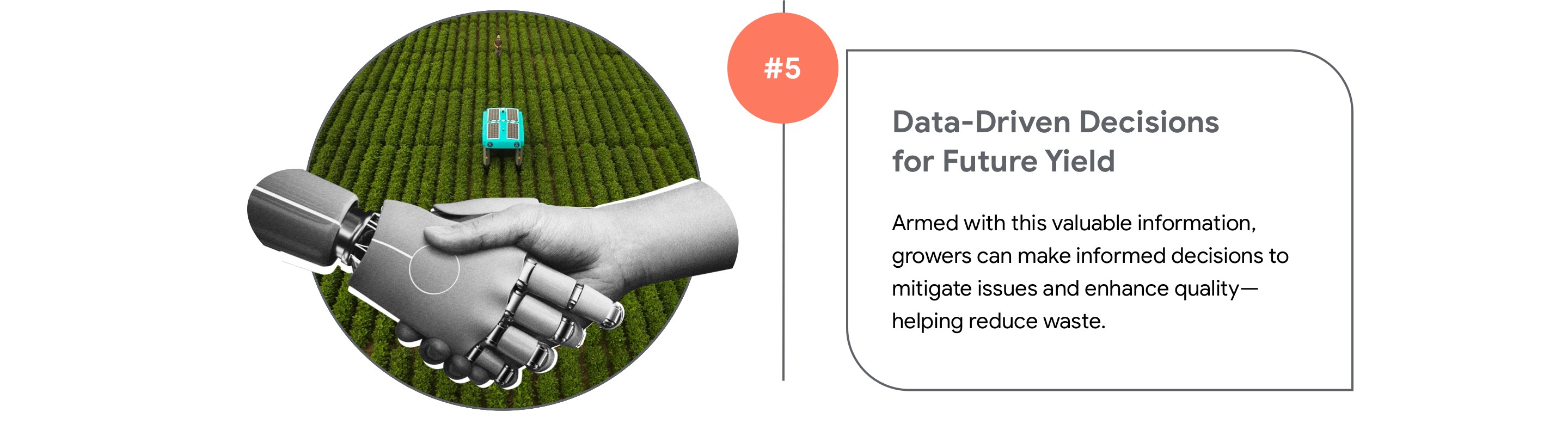 Data-Driven Decisions for Future Yield  Armed with this valuable information, growers can make informed decisions to mitigate issues and enhance quality—helping reduce waste.