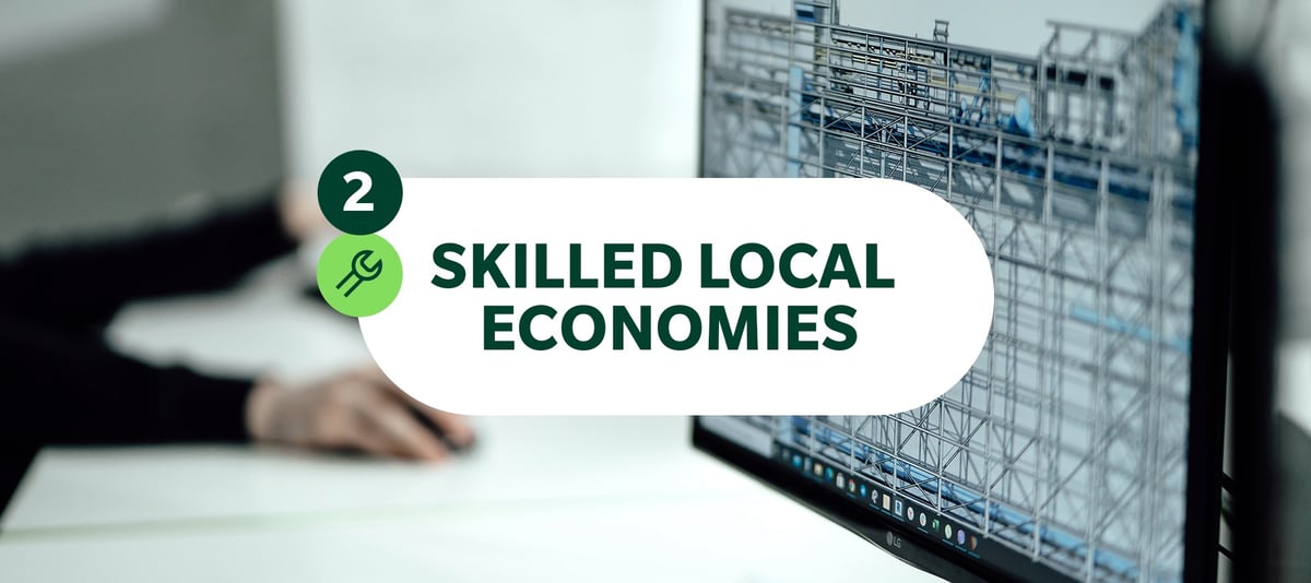 slide 2skilled local economics over a computer screen