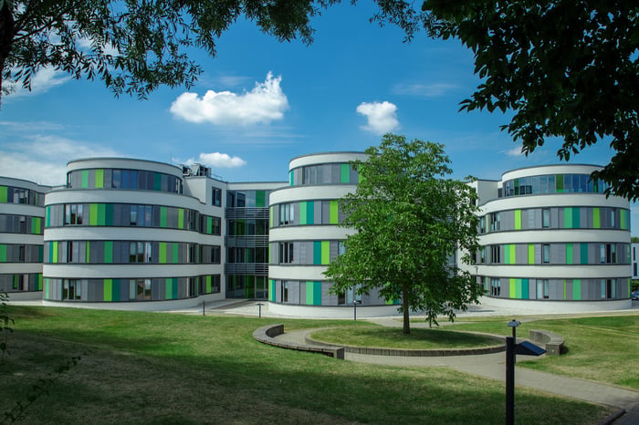 The main building of the INFORM campus in Aachen, Germany.