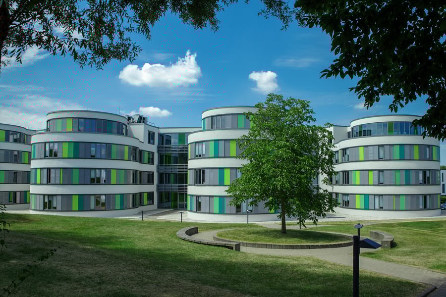The main building of the INFORM campus in Aachen, Germany.