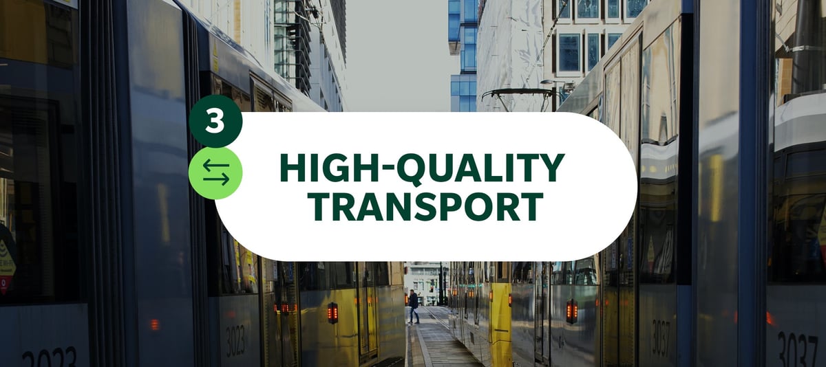 slide 3 high quality transport over a bus station corridor