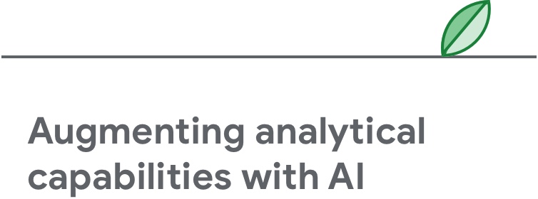 Augmenting analytical capabilities with AI