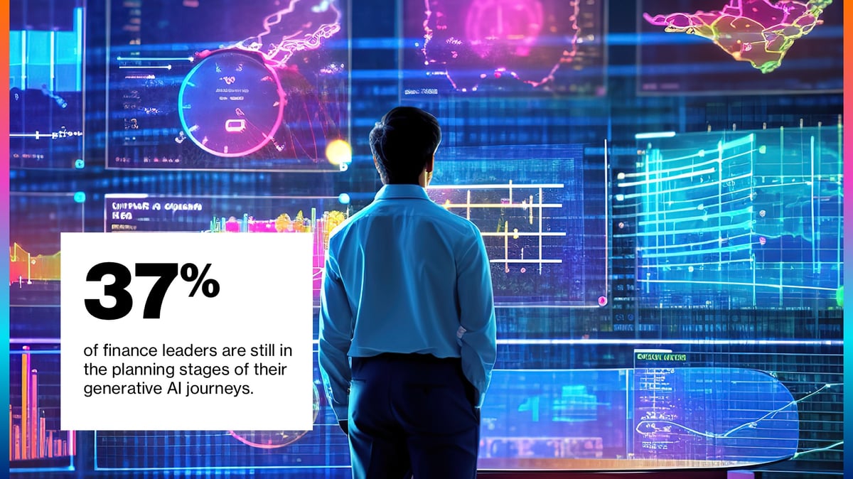 37% of finance leaders are still in the planning stages of their generative AI journeys.