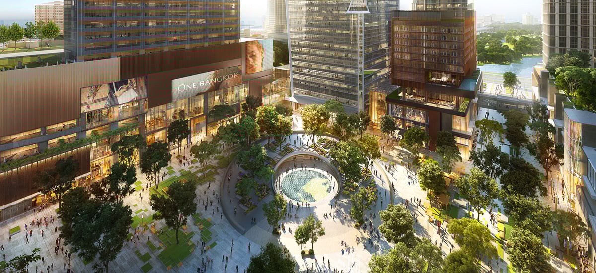 With its first phase set to be completed in Q4 2023, One Bangkok has 50% of its land space set aside for green open spaces, exemplifying how placemaking can help draw communities together.