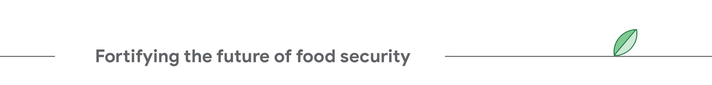 Fortifying the future of food security 