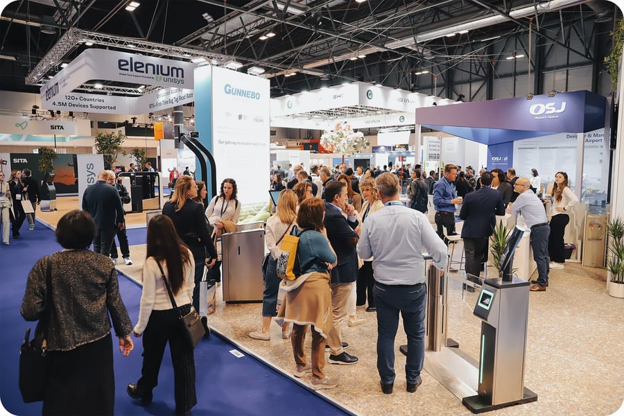 Exhibitors and attendees at Passenger Terminal Expo (PTE) World 2025. Photo credit: PTE World 2025.