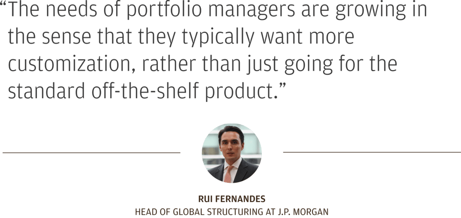 “The needs of portfolio managers are growing in the sense that they typically want more customization, rather than just going for the standard off-the-shelf product.”