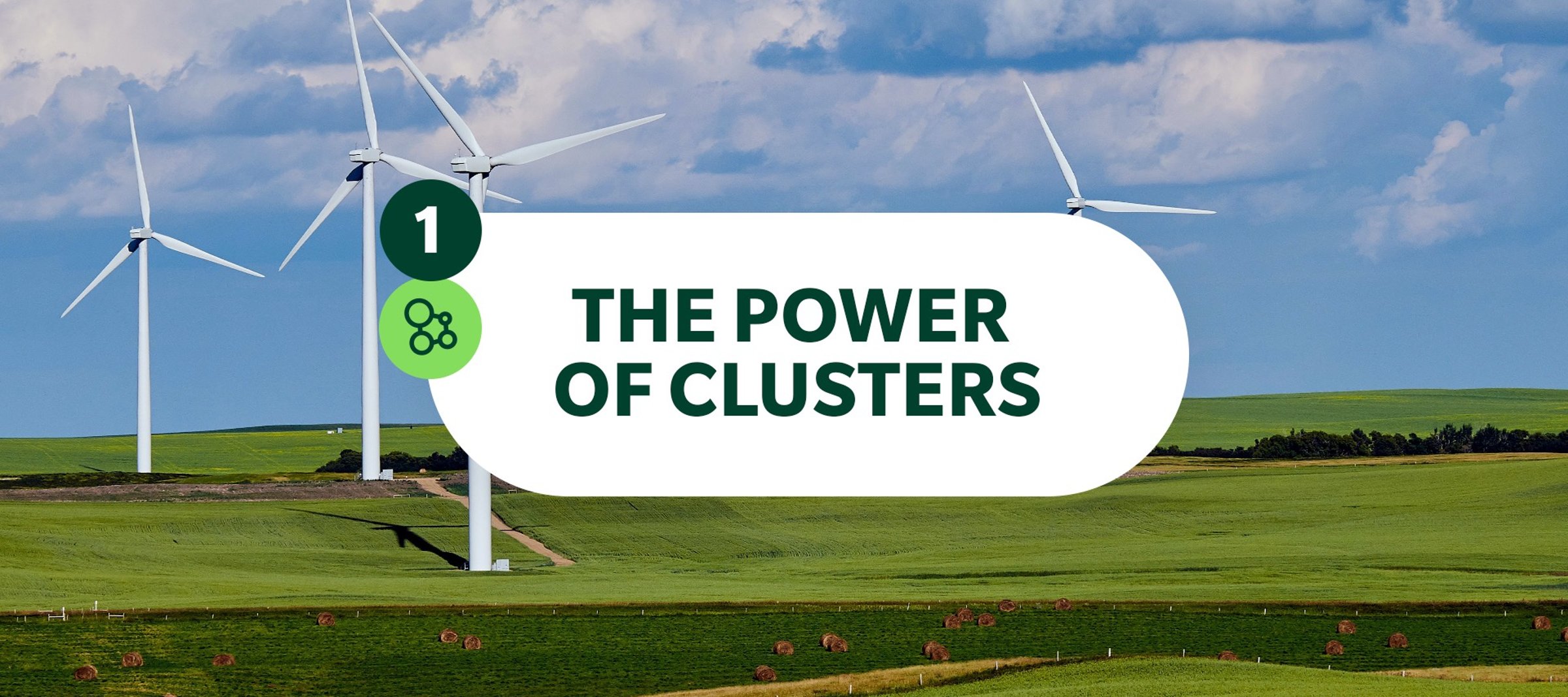 photo of a cluster of windmills