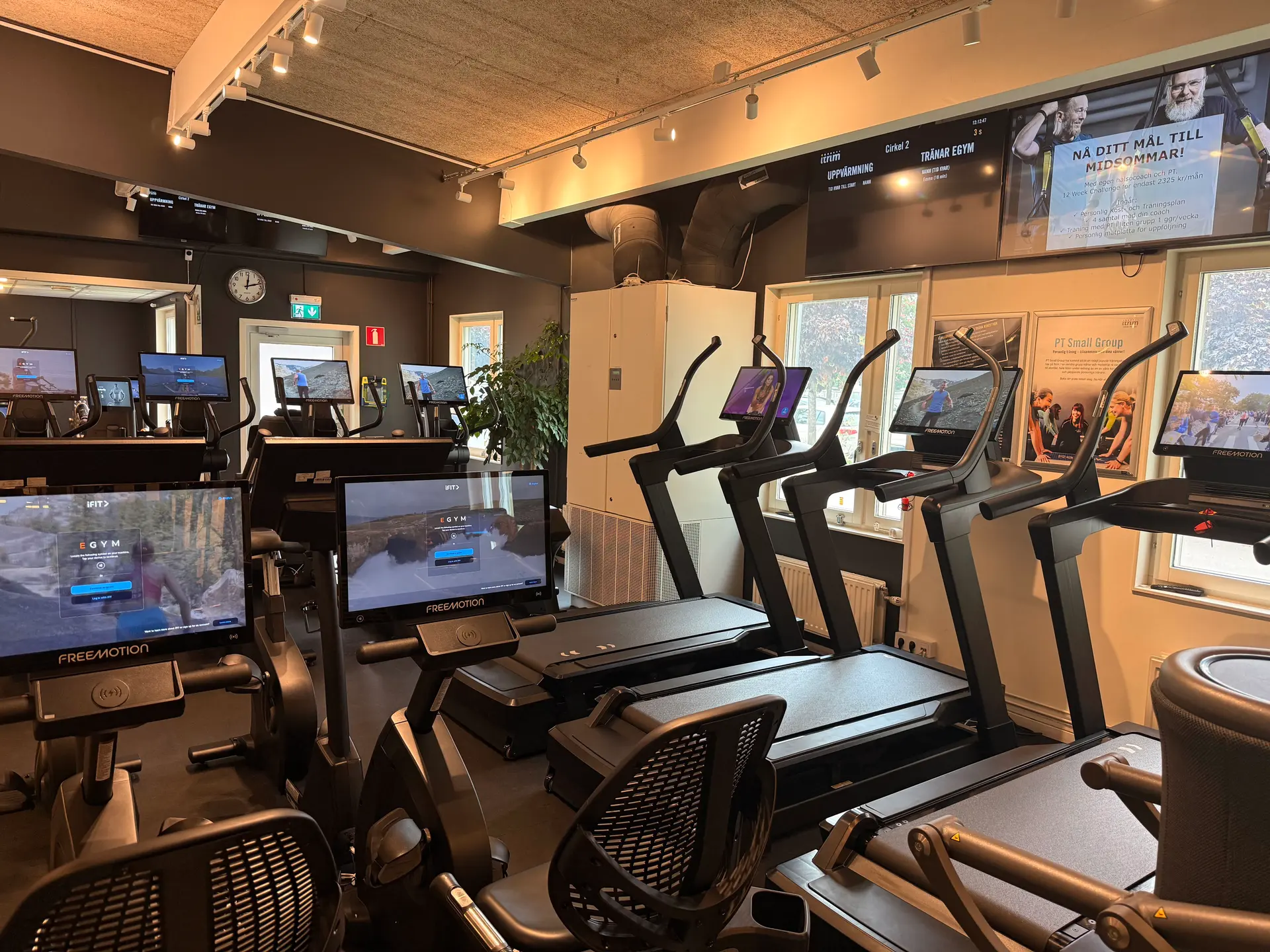 iFIT-powered Freemotion equipment at Itrim in Sweden