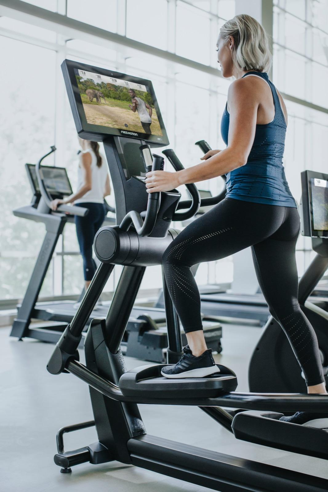 Freemotion elliptical in use