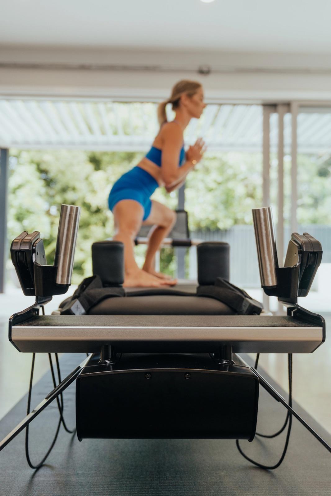 Freemotion Pilates reformer in use