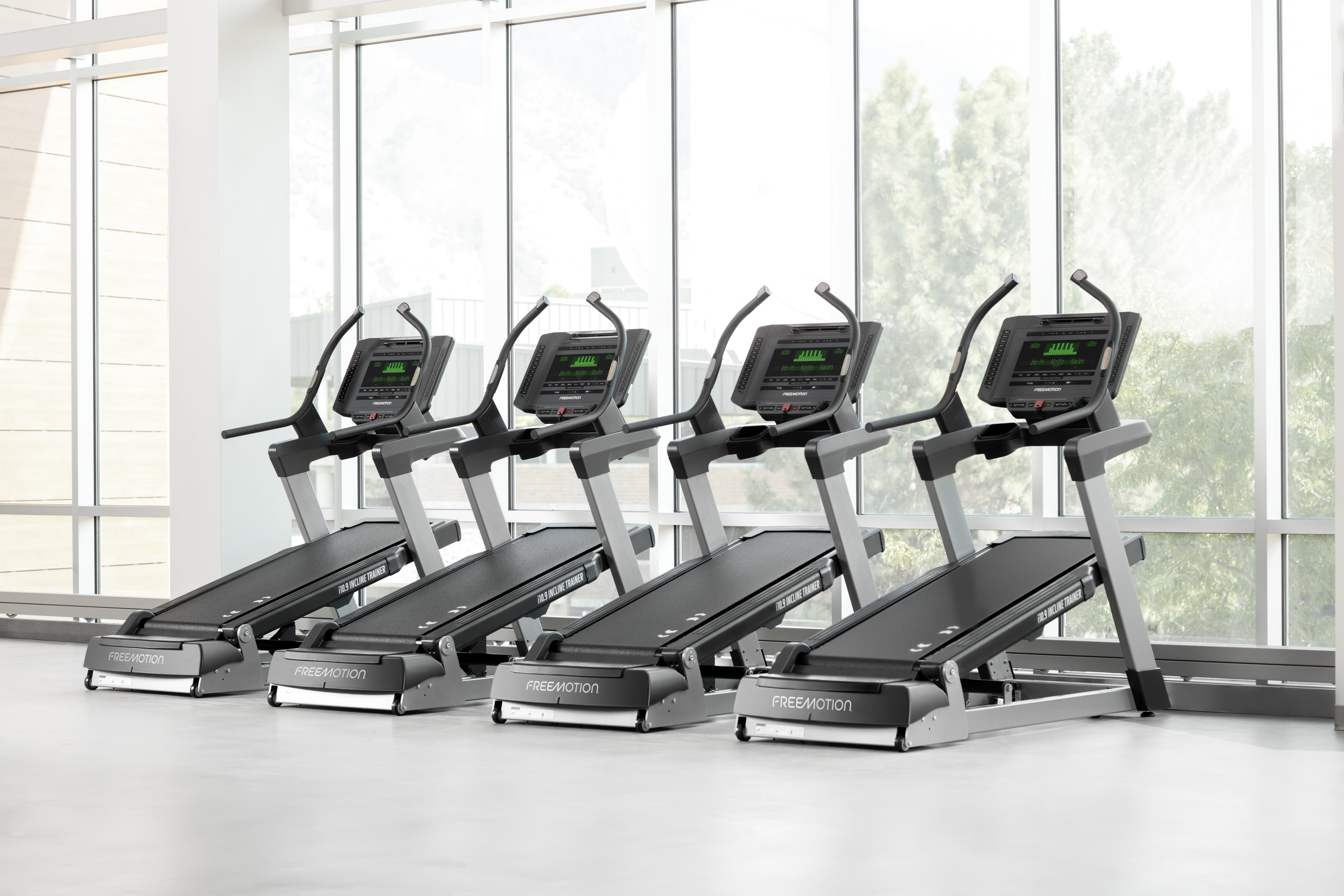 Freemotion cardio equipment on a commercial gym floor