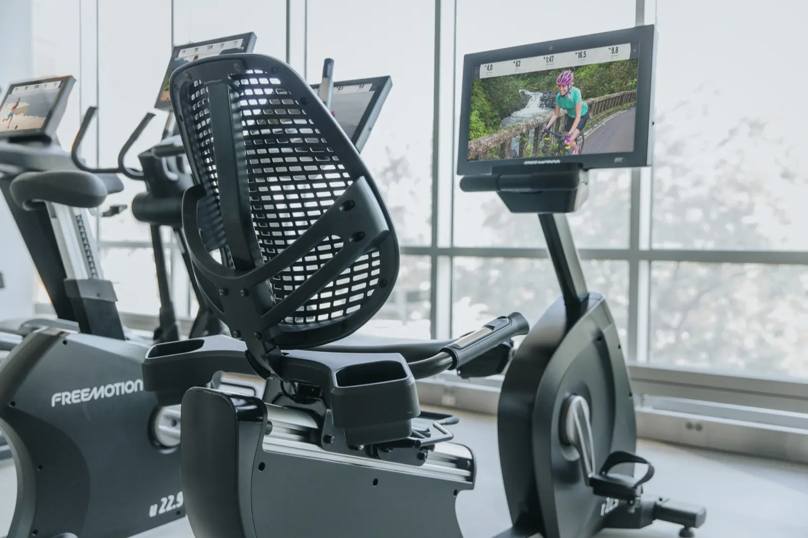 Cyclette Freemotion in uso