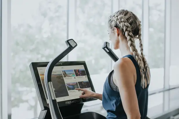 Adaptive athlete using Freemotion strength equipment from a wheelchair