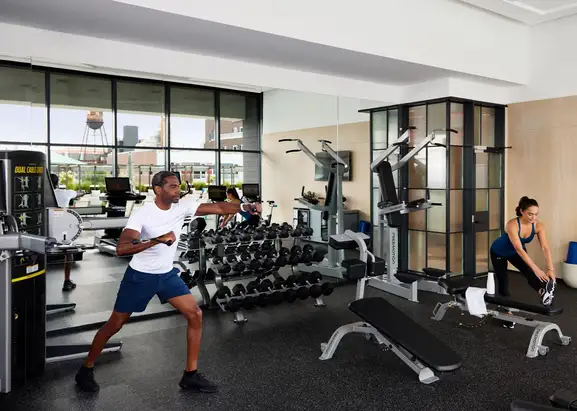 Hotel fitness center