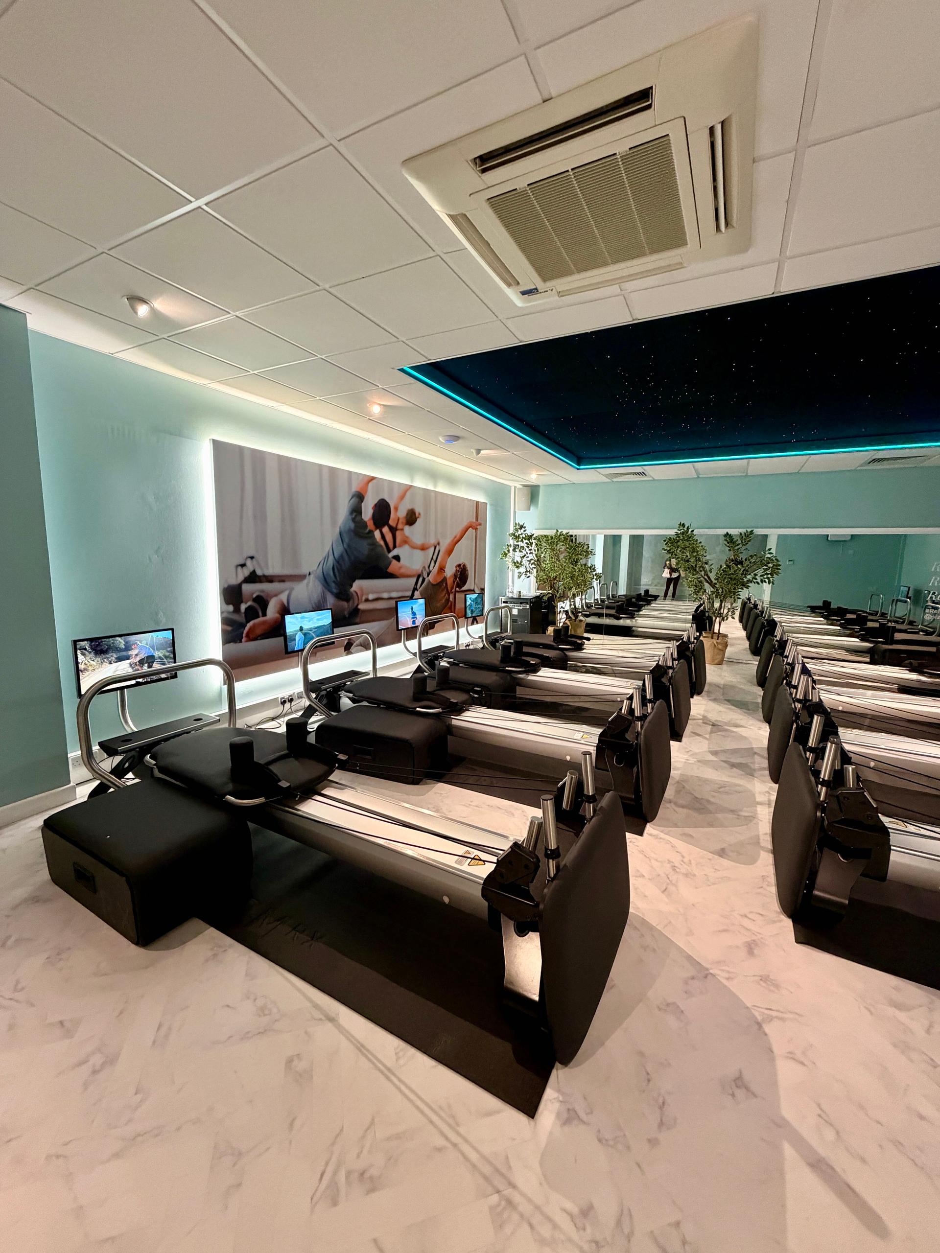 NordicTrack commercial Pilates reformer studio at The Club Company Nizels