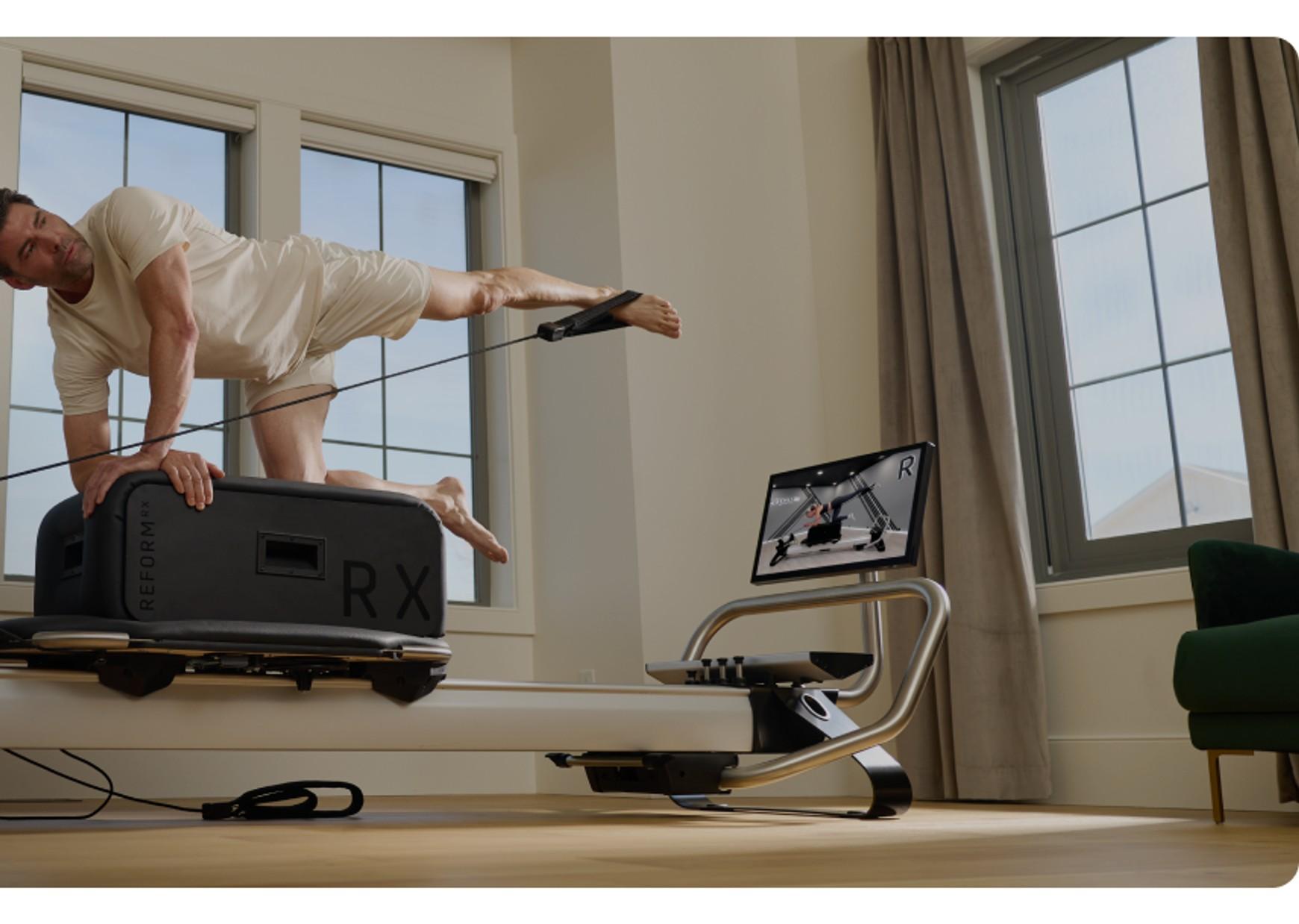 Person training on the NordicTrack Ultra 1 reformer