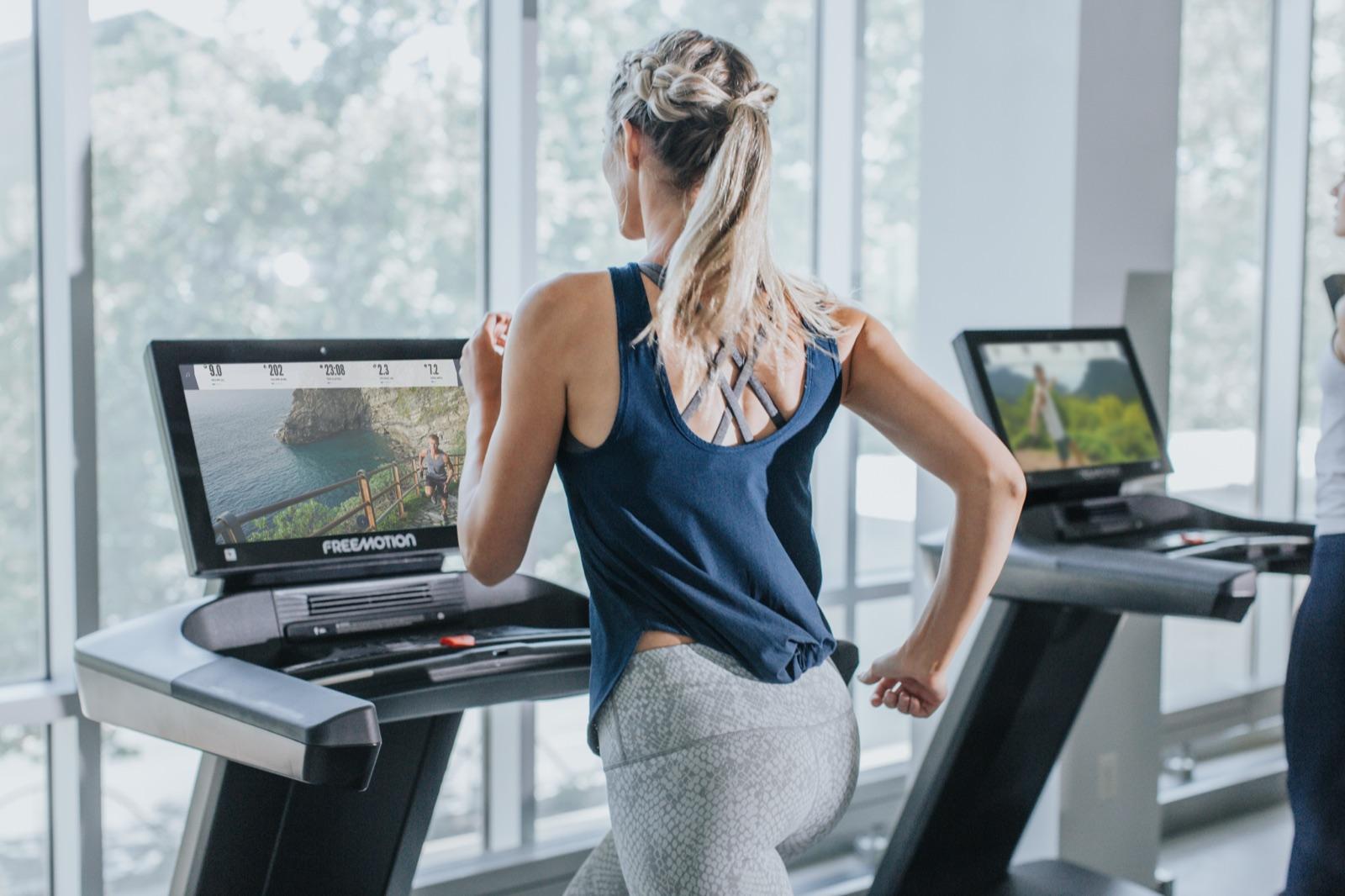 Freemotion treadmill in use