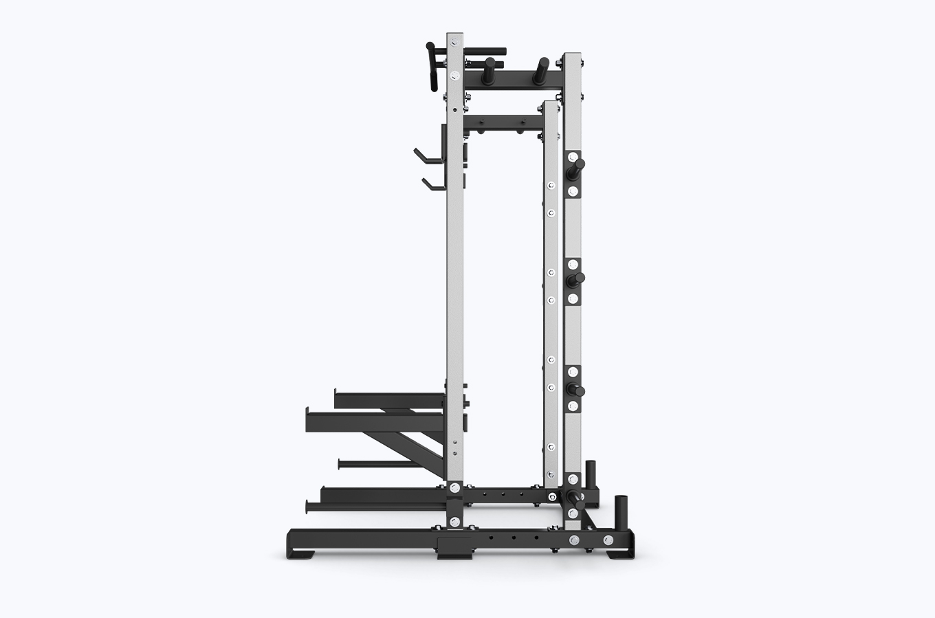Pro Half Rack-Keep Plates Close at Hand